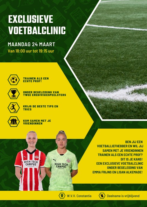 ❗Exclusieve Voetbalclinic samen met je vriendinnen❗